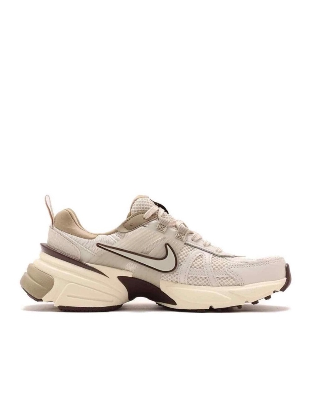 New in Box Nike V2K Run Light All Wood Brown Khaki Earth Light Bone Women's 10